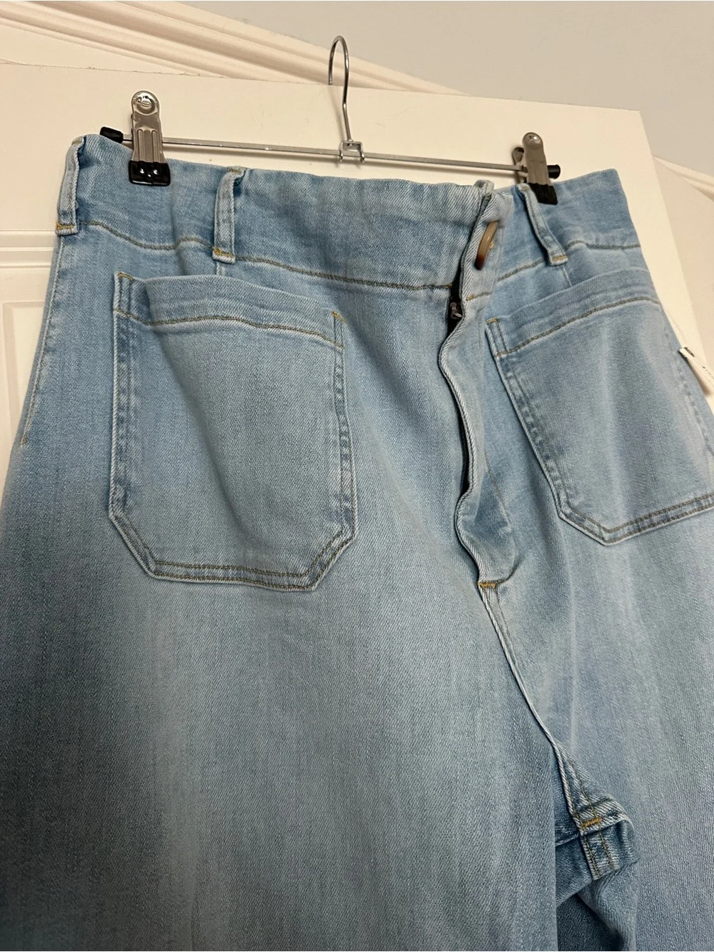 NWT Maeve Light Blue High-Rise Wide-Leg Jeans - Picture 4 of 9